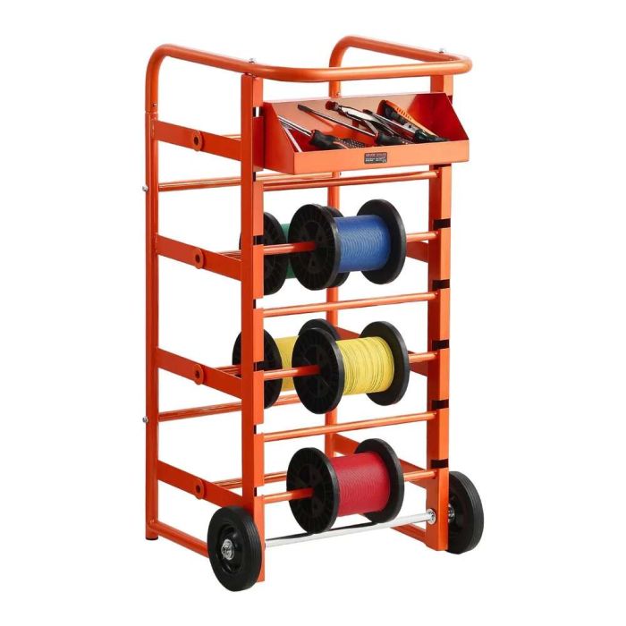 Traadirulli alus 11 varda, rataste ja kaablirenniga