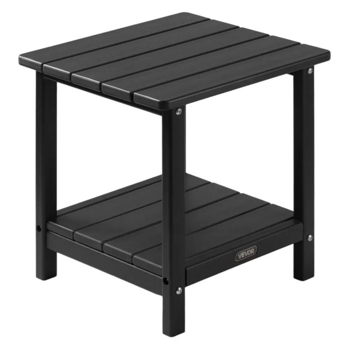 Välilaud, must, HDPE, ilmastikukindel, 450x380x440 mm