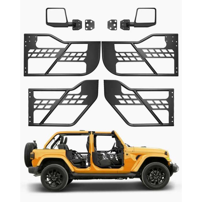 Jeepi toruuksed 4-ukselisel mudelil DOT-sertifikaadiga peeglitega, 2018-2024 Wrangler JL ja 2020-2024 Gladiator JT