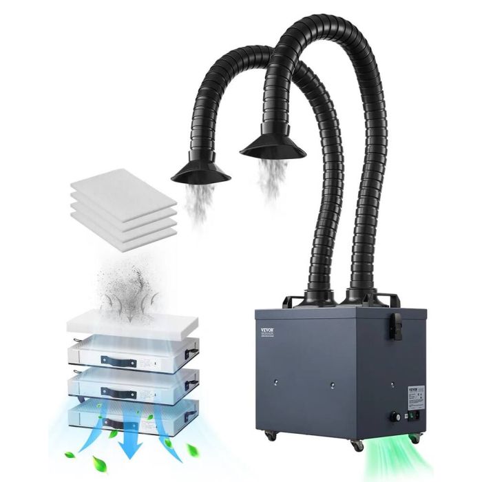 Jooteaurude imemisseade kahe voolikuga, 275 W, 10 kiirust, 4-astmelised filtrid