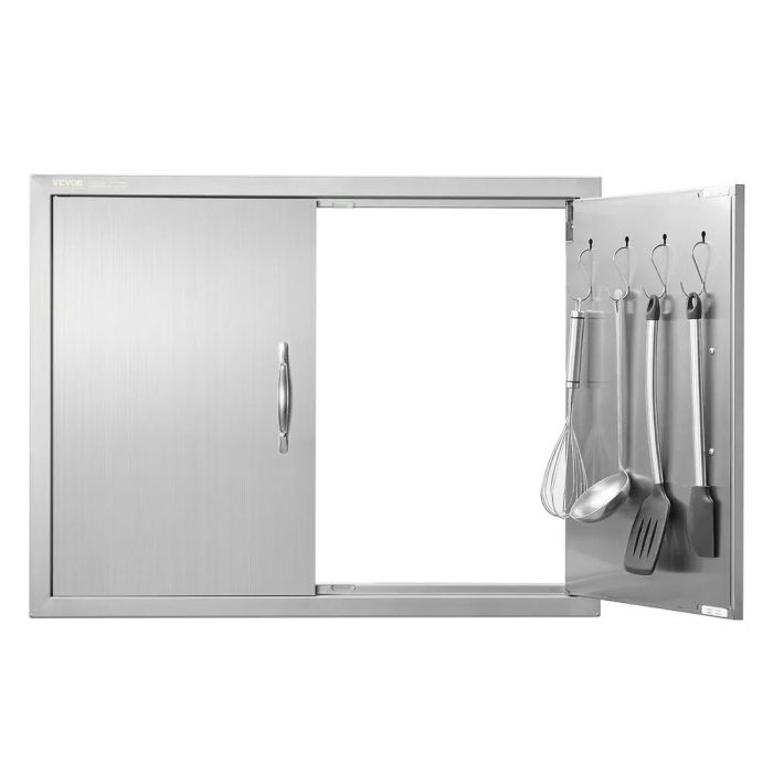 Решетчатая дверь 787x609 мм, двойная, из нержавеющей стали, наружная дверь