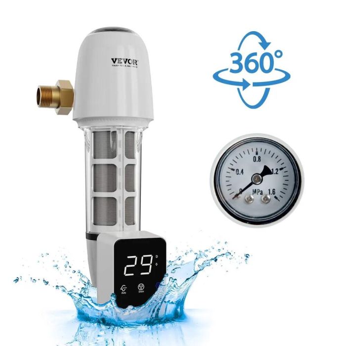 Pöörlev 40-mikronine veefilter kaevule, 8 t/h, 1-1/4-tolline ühendus