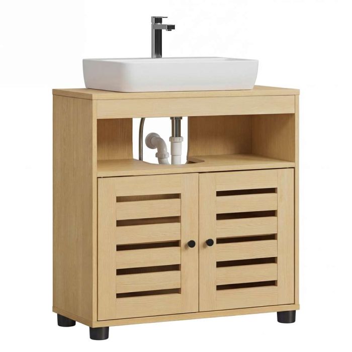 Vannitoakapp VASAGLE BBK004YJ01, 2 ribikardinaga ust, 60 × 63 × 30 cm