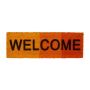 Придверный коврик "Welcome" 75х25 см., цвета желтый/оранжевый/красный
