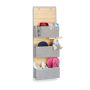 Rippuv korraldaja 3 kambriga 94x33x12cm., hall/helepruun
