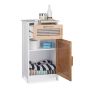 Vannitoa kapp 70x40x28,5cm., valge/helepruun