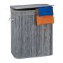 Pesukorv 63x55x35cm, 95L., hall/valge
