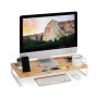 Monitori alus 9x60x30cm., helepruun/hõbedane värv