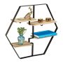 Elutoa seinariiul 52x60x12cm., helepruun/must