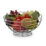 Корзина для фруктов 12х24,5см, серебристый цвет.