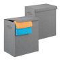 2 pesukorvi komplekt 50,5x45x30,5cm, 61L., hall