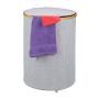 Pesukorv 60x45x45cm, 75L., hall/helepruun