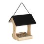Lindude söögimaja 25,5x23x21cm., helepruun/must