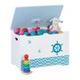 Hoiukast 40x60x34cm., sinine/valge/helesinine