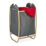 Pesukorv 80x44x43cm, 70L., hall/helepruun