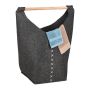 Pesukorv 68x62x34,5cm, 50L., tumehall/helepruun/valge
