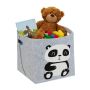 Kokkupandav kott 33x34x32cm., hall/valge/must