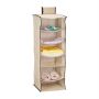 Rippkapi organiseerija 96x32x31cm., helepruun/pruun värv