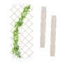Komplektis 3 aiagrilli 180x90x1,5cm., valge
