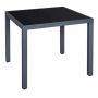 Terrassilaud halli klaasist pealispinnaga 85x85x73cm