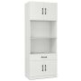 Kapp 65x38x168cm., valge/must