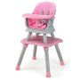 Beebitoidustool 58x58x98cm, roosa/hall