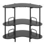 Кухонная полка 120x66x102см, черного цвета