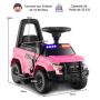 Laste elektriauto 62x44x43cm, roosa/must värv