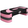 Aeroobika stepper Homcom 80x31x10cm., must/roosa