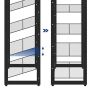 Jalanõude riiul 12 riiuliga LMR12B