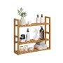 Vannitoa riiul 15x60x54cm., helepruun