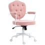 Kontoritool Homcom 63x61,5x101cm, roosa/valge värv