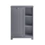 Vannitoa kapp 60x37x86cm., tumehall/hõbedane värv