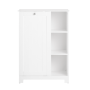 Vannitoa kapp 60x37x86cm., valge/hõbedane