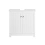 Valamu alune kapp 60x30x60cm., valge/hõbedane värv