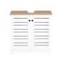 Valamu alune kapp 60x30x59cm., valge/heledapruun