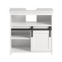 Valamu alune kapp 30x62x60cm., valge/must