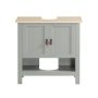 Valamu alune kapp 60x30x60cm., halli/heledat pruuni värvi