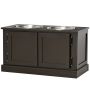 Kausid alusega PawHut 60x30x34cm, pruunid/hallid