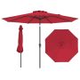 Välisvari 303x253cm, punane/must värv