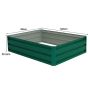 Поднятая грядка 120x90x30,5см, зелёного цвета