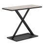Konsoollaud 100x40x77,5cm, musta/halli värvi