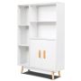 Vabatseisev riiul 80x24x119cm, valge värv