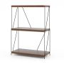 Lauale asetatav riiul 61x29,5x85,5 cm, pruun/must värv