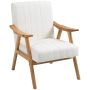 Tugitool Homcom 68x74x82cm, kreemikas/heleda pruuni värvusega
