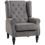 Tugitool Homcom 74x86x102cm, tumehall/must