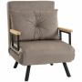 Tugitool-voodi Homcom 63x73x81cm, pruun/must