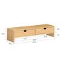 Monitori alus 47x18x11cm., helepruun