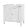 Valamu alune paigaldatav vannitoa kapp 60x30x62cm., valge/hõbedane