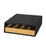 Kohvikapslite karp 30x31x10cm., must/helepruun